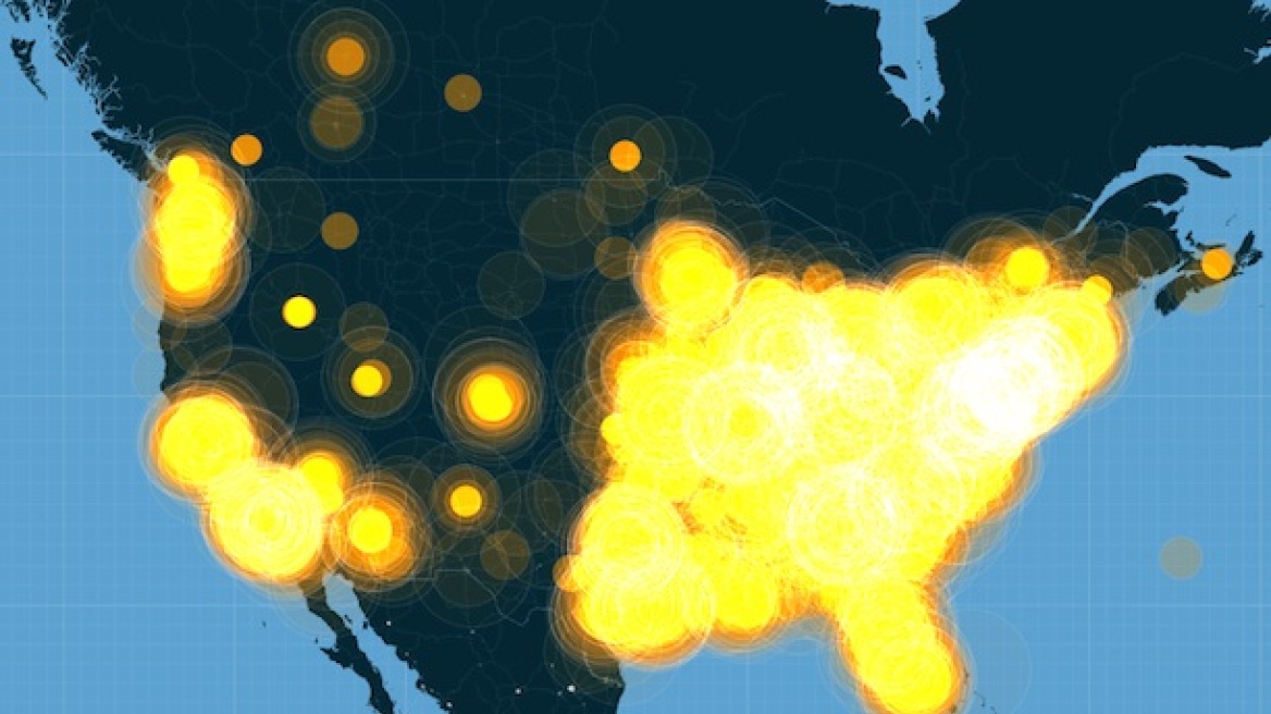 Δείτε σε διαδραστικό γράφημα την «έκρηξη» του twitter στο #Ferguson
